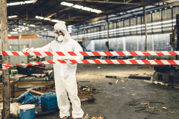 Professional Drug Lab Cleanup technician working in Bloomingdale, IN